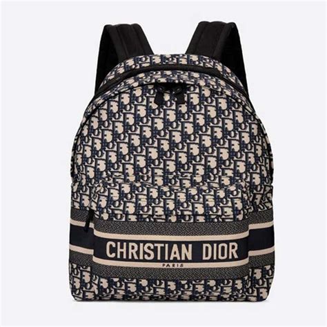dior blue backpack